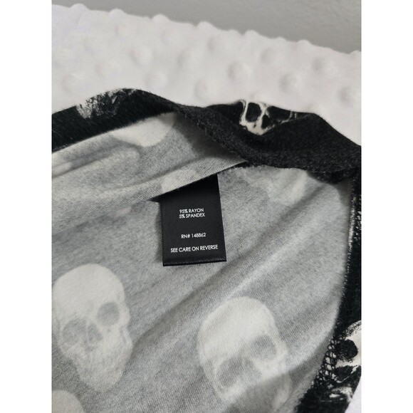Torrid Skull Super Soft Knits Hi Low Maxi Dress Plus Size 0 Gothic Skulls Lounge - Picture 7 of 12